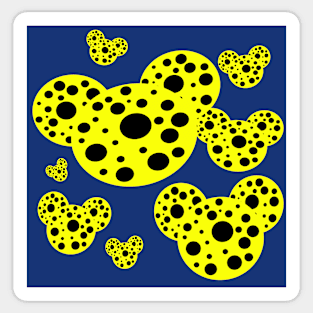 japanese polka dot pop art design pattern Sticker